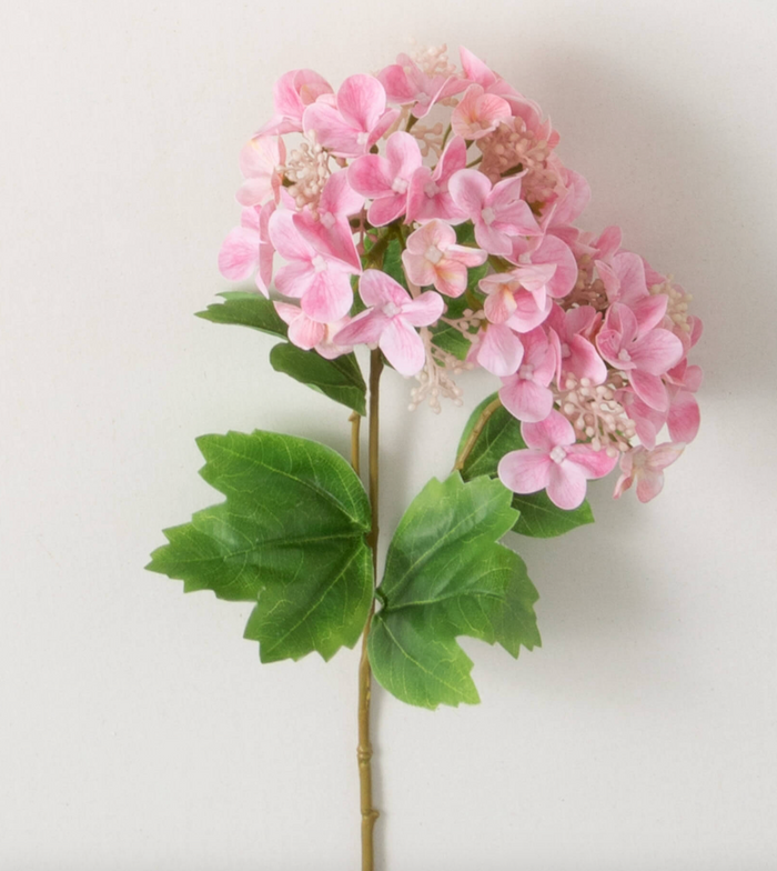 19" Real Touch Hydrangea Spray - Light Pink