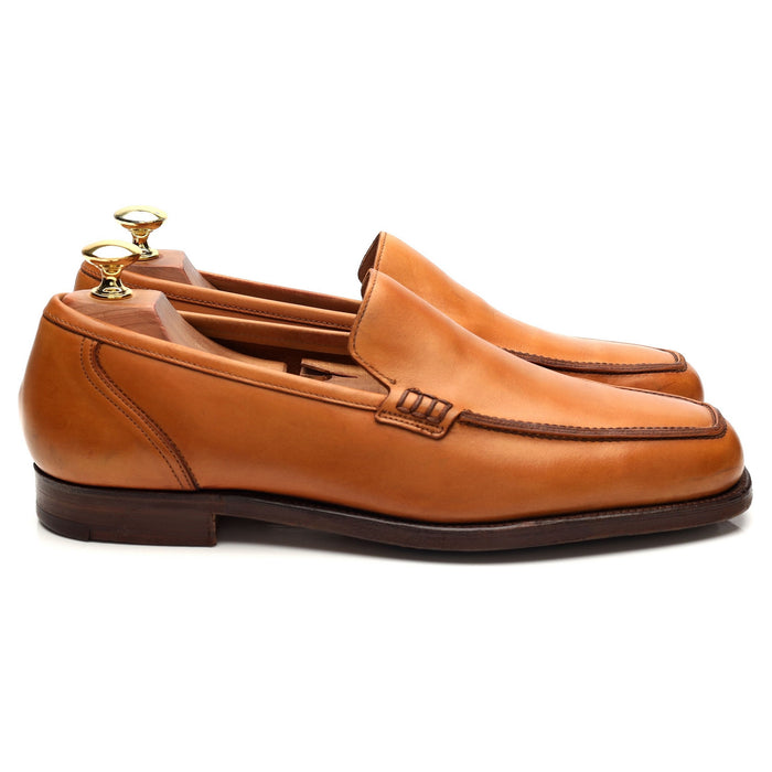 'Kent' Tan Brown Leather Loafers UK 8 E