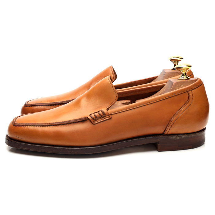 'Kent' Tan Brown Leather Loafers UK 8 E