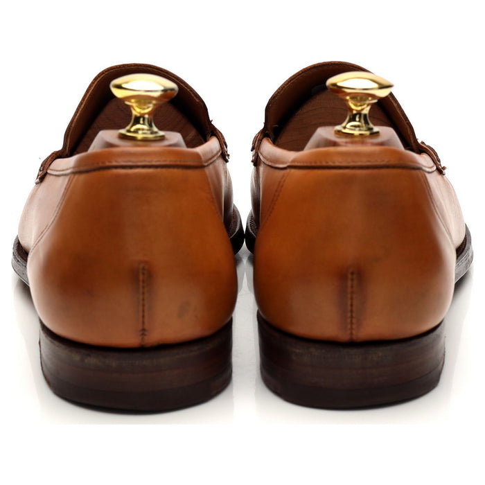 'Kent' Tan Brown Leather Loafers UK 8 E