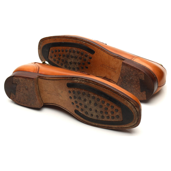 'Kent' Tan Brown Leather Loafers UK 8 E