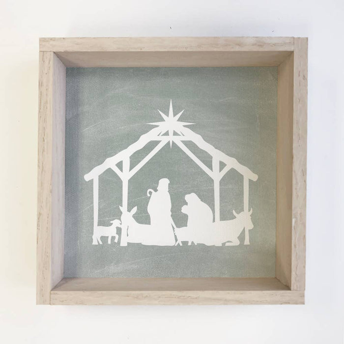 Nativity Silhouette Wood Signs Hangout Home- Tilden Co.