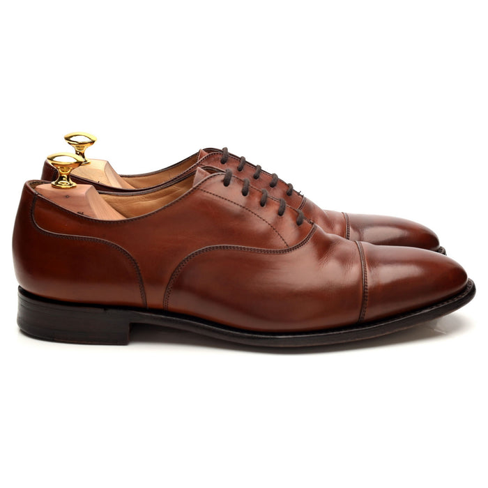 'Oborne' Tan Brown Leather Oxford UK 7.5 F