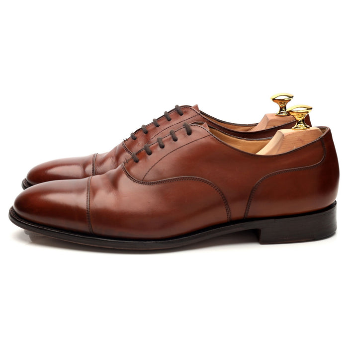 'Oborne' Tan Brown Leather Oxford UK 7.5 F