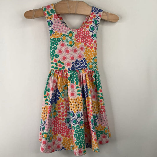 Size 2 (85): Hanna Andersson Colorful Floral Print Tank Dress